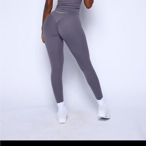 Grey pchee bum leggings size large